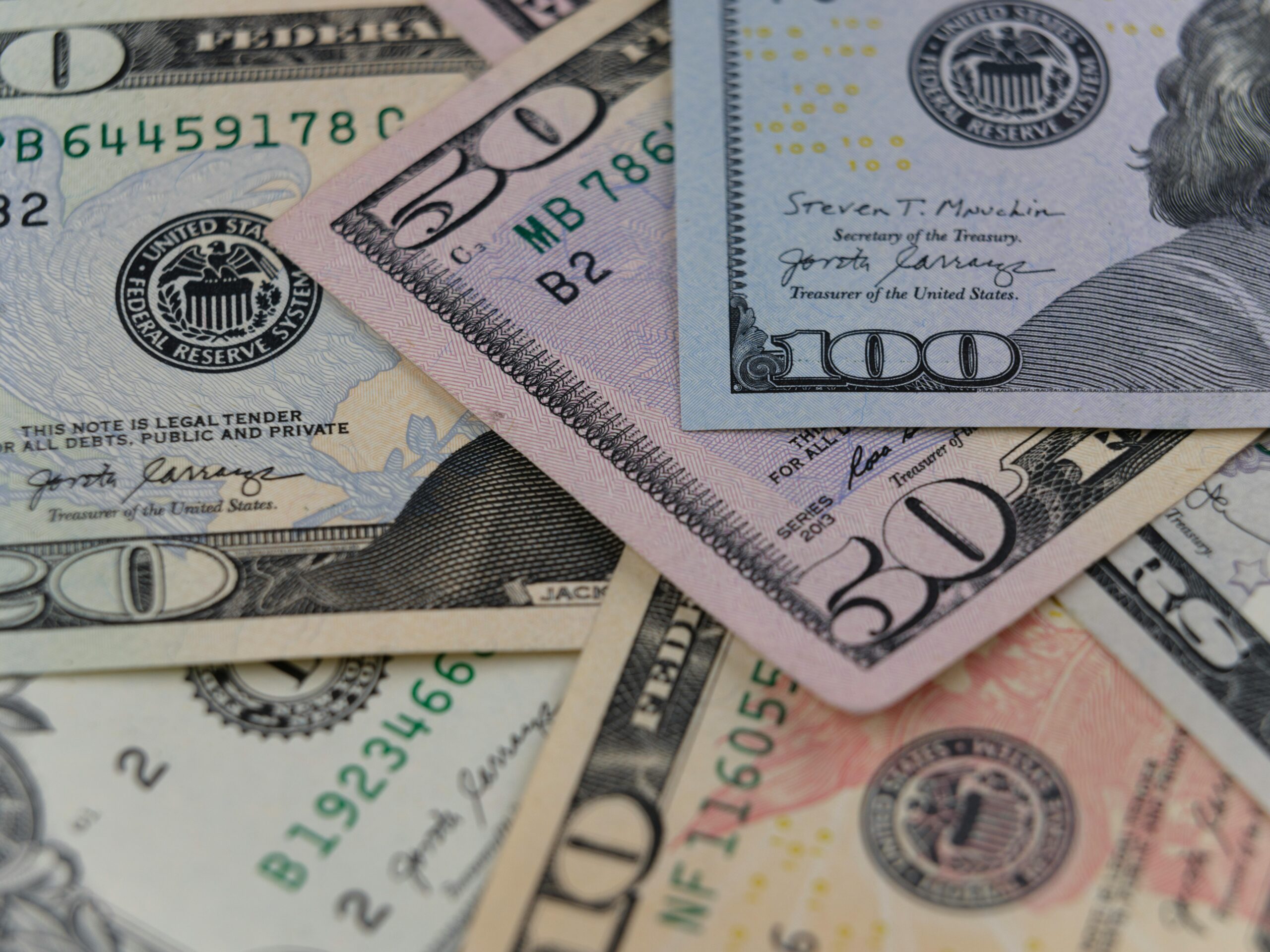 US dollar bills representing the cost of donation pickup services
